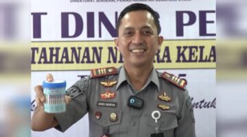 Usai Rapat Dinas, Pegawai Rutan I Medan Laksanakan Tes Urine Bersama